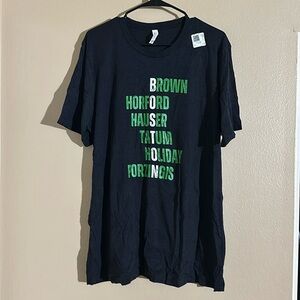 NEW! BOSTON CELTICS PLAYERS TEE - Size XL - Heather Black